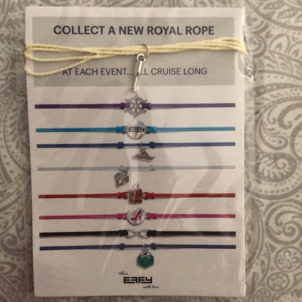 Three Royal Caribbean bracelets
